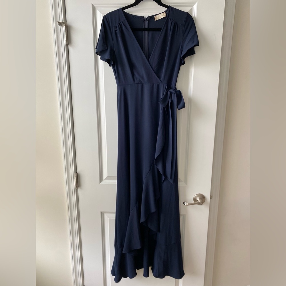 Altars State Navy Blue Wrap Dress -XS